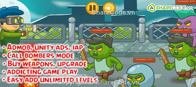 game,unity,android,Zombie Defense